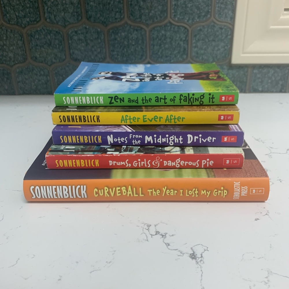 ✨Jordan Sonnenblick set lot books drums zen notes